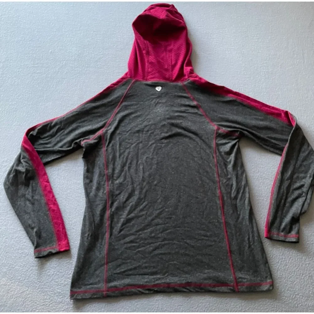 Colosseum South Carolina Gamecocks 1/4 Zip Hooded Pullover Jacket‎ Womens M Gray